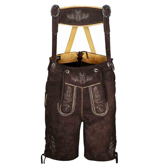 Men Lederhosen Vintage Authentic Lederhosen Genuine Suede Octoberfest Costumes - Picture 4 of 6